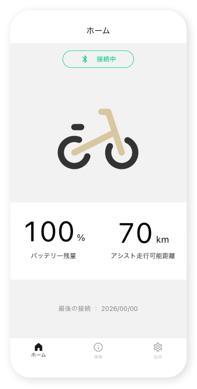 ホーム画⾯が表⽰されます。