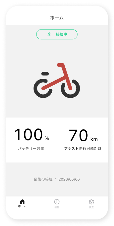 ホーム画⾯が表⽰されます。