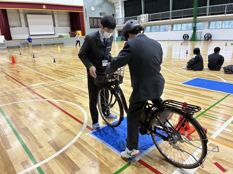 本年も京都・洛西高校で安全運動を実施しました
